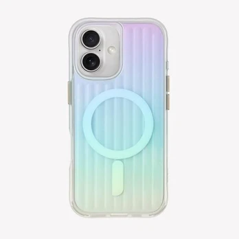 Dėklas UNIQ etui Coehl Linear iPhone 16 6.1" Magnetic Charging opal/iridescent