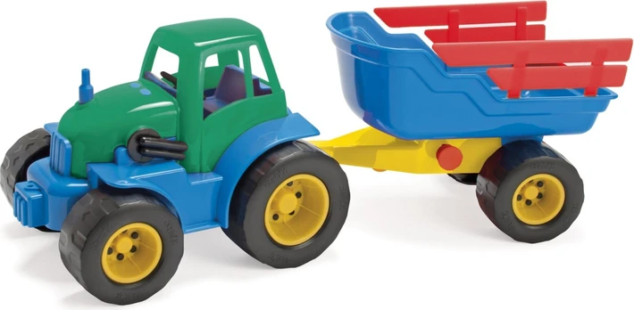 Dantoy - Classic Recycled tractor with trailer (1435)
