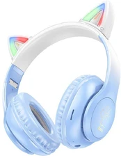 Dėklas HOCO headphones bluetooth W42 Cat Ear cherry blossom kaina