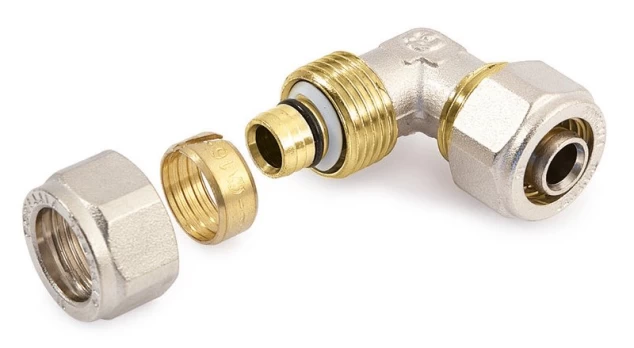 Užveržiama alkūnė GENERAL FITTINGS, DN16