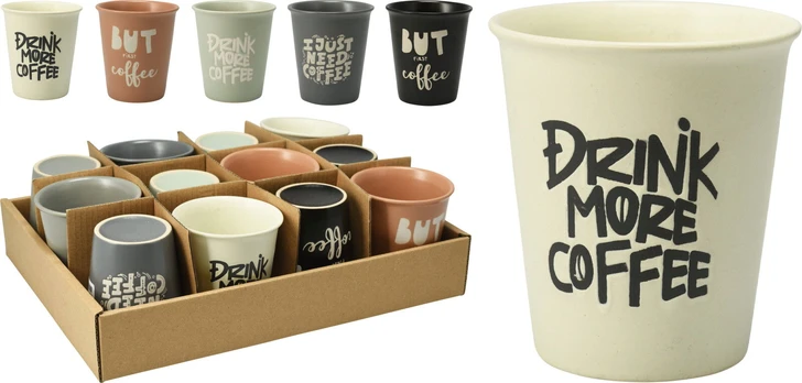 Puodelis STONEWARE NAME, 200 ml, 6 dizainai