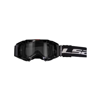 LS2 AURA ENDURO SERIES GOGGLE BLACK WITH CLEAR VISOR akiniai
