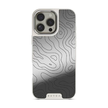 Wild Terrain - Minimalist iPhone 16 Pro Case, Elite Mirror Light (MagSafe) / Silver
