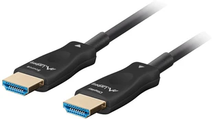 LANBERG HDMI v2.1 M/M cable 30m optical | CA-HDMI-30FB-0300-BK
