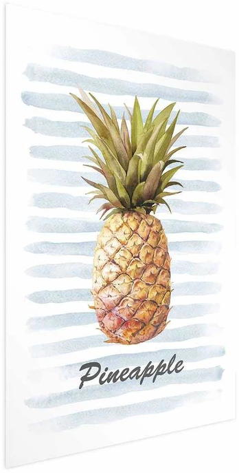 Artgeist Plakatas - Pineapple and Stripes