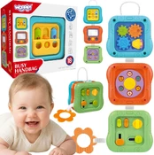 WOOPIE BABY Sensory Cube Manipulative 6-in-1 Educational Interactive Toy kaina