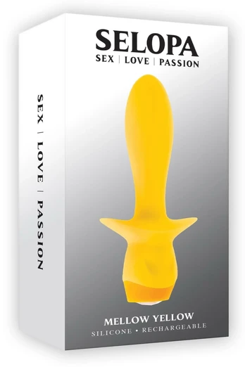 SELOPA MELLOW YELLOW Vibrating Plug Flexible Silicone USB 13.5cm