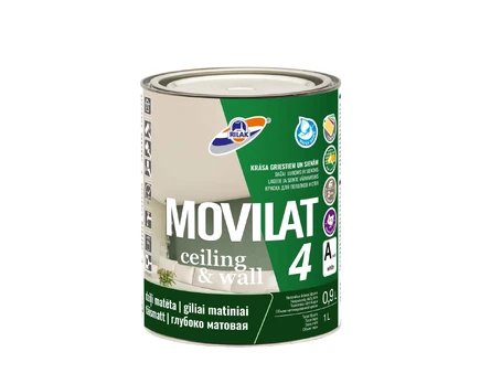Dispersiniai dažai Rilak Movilat 4, balta, 0.9 l