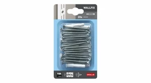 Varžtas Dolle WallFix, 5 cm x 0.2 cm, pilka, metalas, 20 vnt.