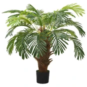 Dirbtinis paprastasis cikas su vazonu, žalias, 90 cm kaina