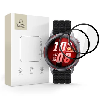 Ekrano apsauga Huawei Watch GT Runner 2 laikrodžiui "Tech-Protect Glass Flex+ 2-Pack"