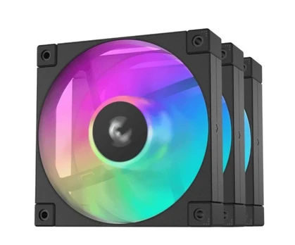 Deepcool R-FD12-BKAPN3-G ARGB-3 IN 1 Performance 120mm Fan Black 3-Pack