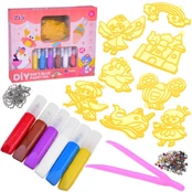 Creative kit for creating keychains DIY Templates Paints ZA5208 kaina