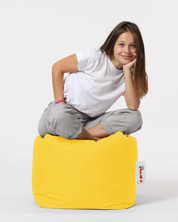 Lauko pufas Square Pouf-Yellow Geltona