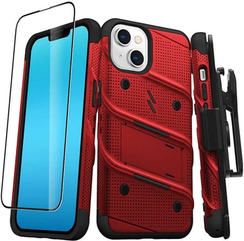 ZIZO BOLT serija – dėklas, skirtas iPhone 14 (raudonas)
