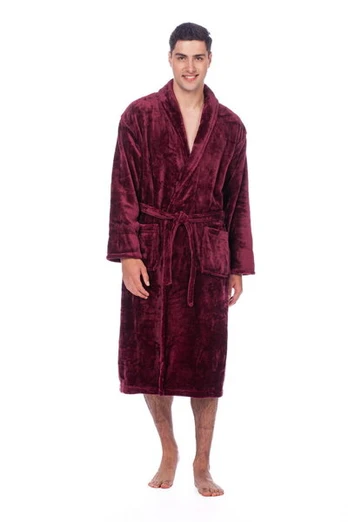 Chalatas vyrams Elite Bamboo, raudonas