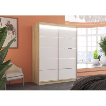 Sliding wardrobe with lighting LED LUFT 150