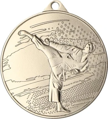Detal Medal sidabrinė - Karate