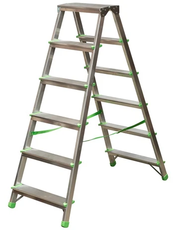 Kopėčios dvipusės buitinės 6 pakopų, 121 cm