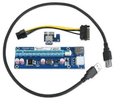 GEMBIRD RC-PCIEX-03 Gembird PCI Express Riser kortelė (6 kontaktų maitinimo jungtis)