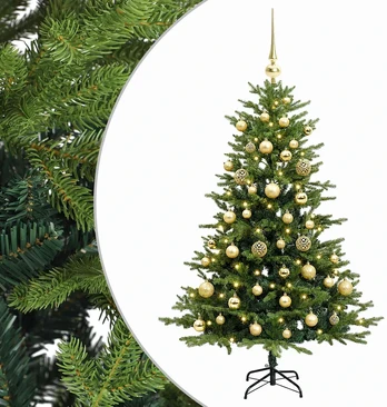Dirbtinė kalėdinė eglutė su rutuliuku 150 cm 150 LED