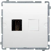 Kontakt-Simon Lizdas Basic HDMI balta (BMGHDMI.01/11)