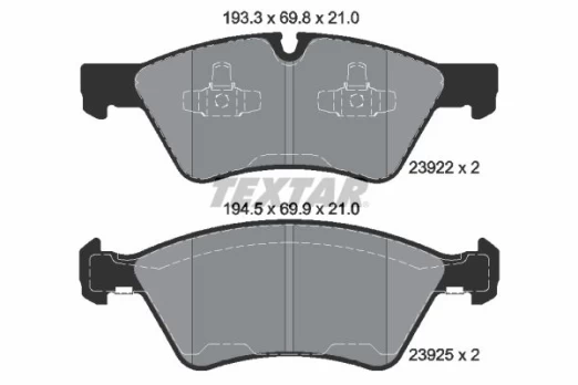 TEXTAR 2392201 Brake pad set