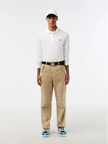 Lacoste Polo marškinėliai PH4013 Balta Regular Fit