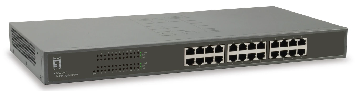 Šakotuvas Level One LevelOne 24 prievadų Gigabit jungiklis