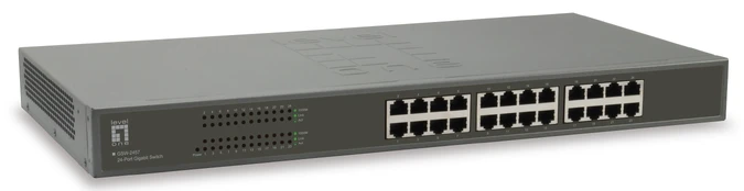Šakotuvas Level One LevelOne 24 prievadų Gigabit jungiklis kaina