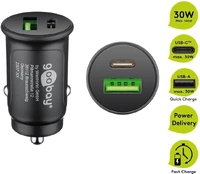 Įkroviklis automobilinis USB USB-C PD 3A 27W Goobay kaina