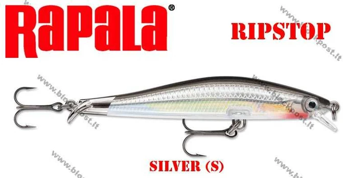 Rapala vobleris RipStop Sidabrinis
