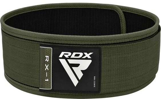 Sunkiosios atletikos diržas RDX RX1, žalia, M