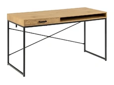Rašomasis stalas SEAFORD, 140x58xH76cm, ąžuolas, su 1 lentyna kaina