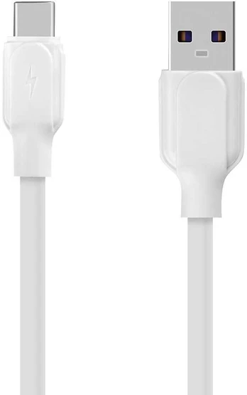 OBAL:ME Paprastas USB-A/USB-C kabelis 1m Baltas