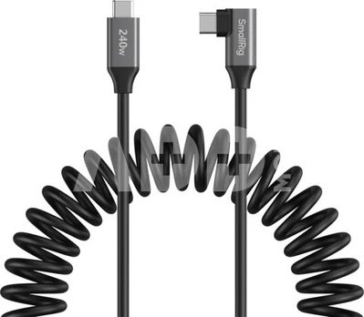 SmallRig 5730 USB-C Data Cable Coiled (Straight to Angled)