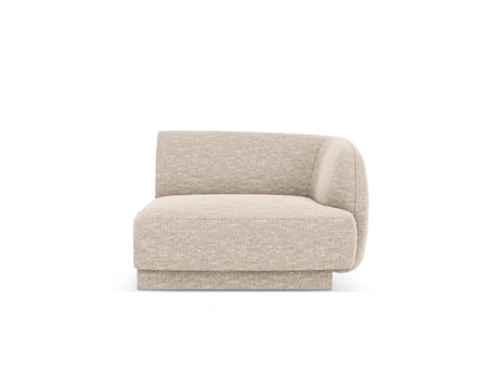 Modulinis sofas dešinysis, Miley, 1 sėdynė, 90x90x70, smėlio spalvos