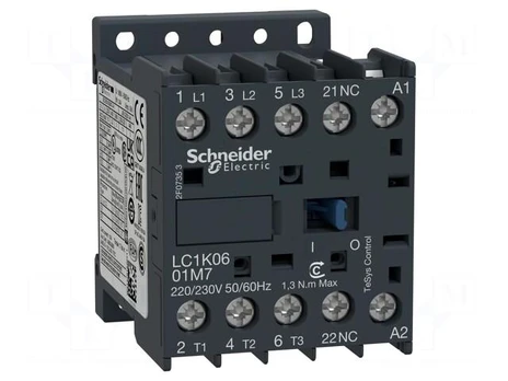 Contactor: 3-pole | NO x3 | Auxiliary contacts: NO | 110VAC | 6A | 690V
