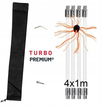 Sukamasis šepetys kaminų valymui Turbo Premium - 4m