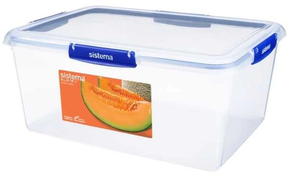 Sistema - Klip IT - Rectangle Plus 10L /Kitchen and dining /Clear/Mėlyna