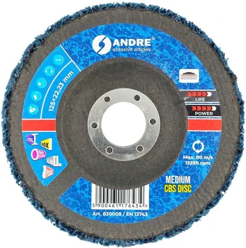 ANDRE KRĄŻEK SZLIFIERSKI CBS 125mm MEDIUM - Mėlynas