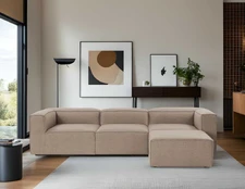 Kampinė sofa Fora - Brown kaina