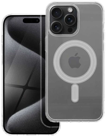 Dėklas Oem Clear Mag Cover case compatible with MagSafe for IPHONE 15 PRO MAX