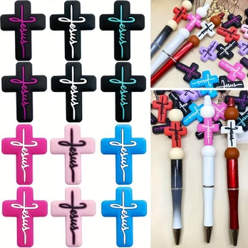 Silikono karoliukai, rinkinys, Random Mix 10pcs