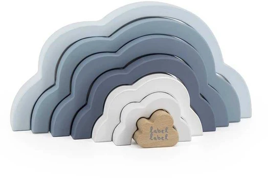 Kaladėlės Rainbow Cloud, mėlyna, 7 vnt.