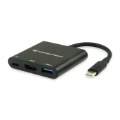 USB Hub Conceptronic DONN01B Black kaina