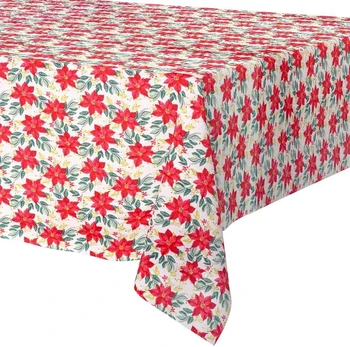 Excellent Houseware Kalėdinė staltiesė, atspari dėmėms, 220 x 150 cm