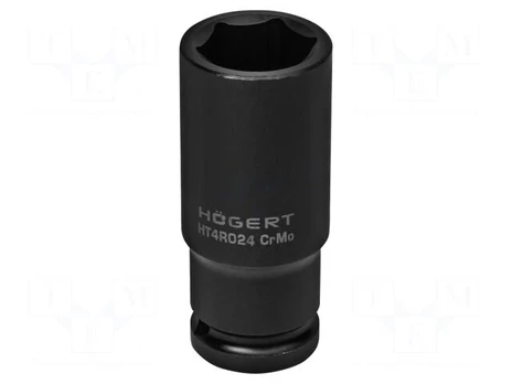 Socket | 6-angles,socket spanner,impact | HEX 24mm | 1/2" | long