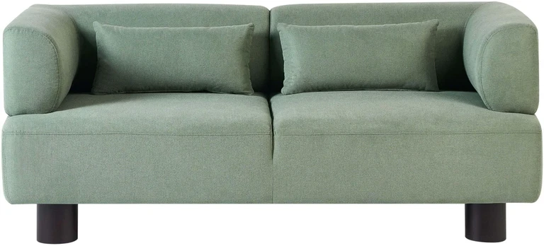 Beliani Dvivietė sofa MOVIK šviesiai žalia