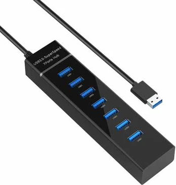 „Riff HUB307 Superspeed USB 3.0“ adapteris-šaktuvas su 7 USB 3.0 prievadais